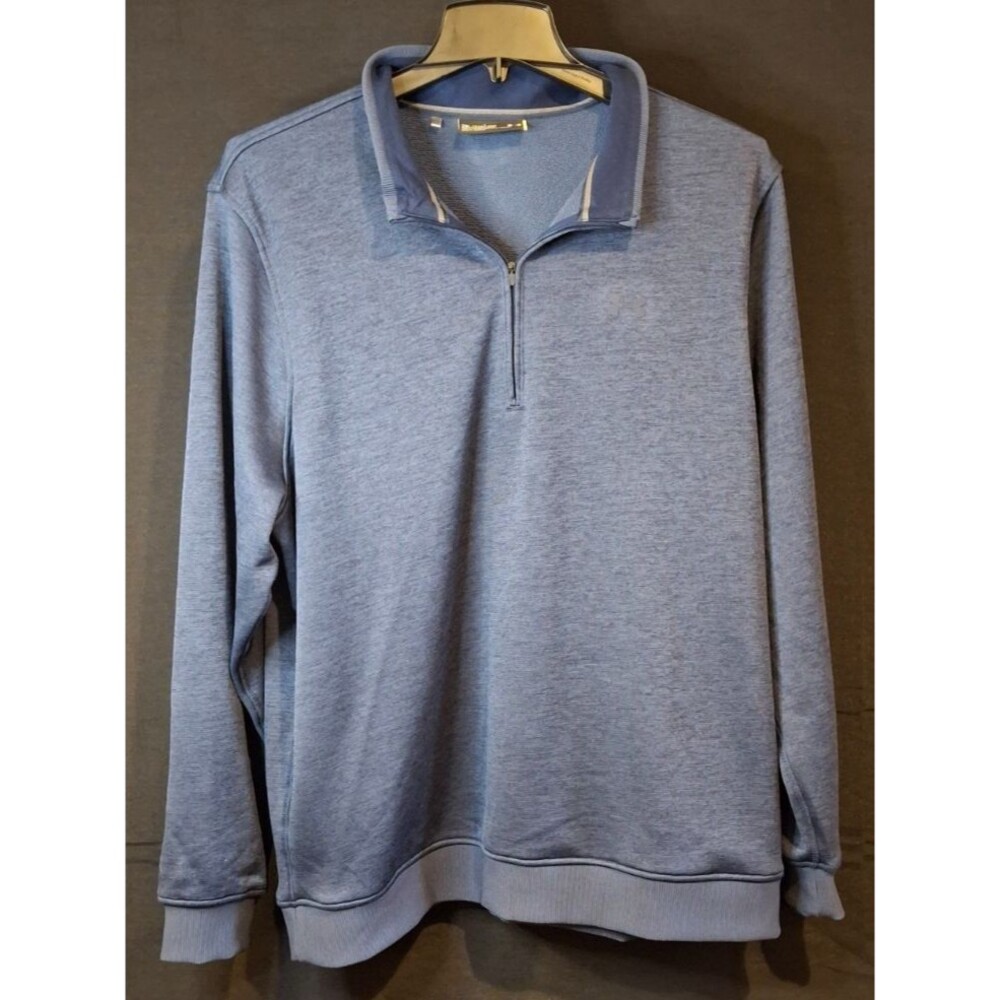 Under Armour Sweater Mens 2XL Blue 1/4 Zip Storm Fleece Jumper Workout/Golf XXL